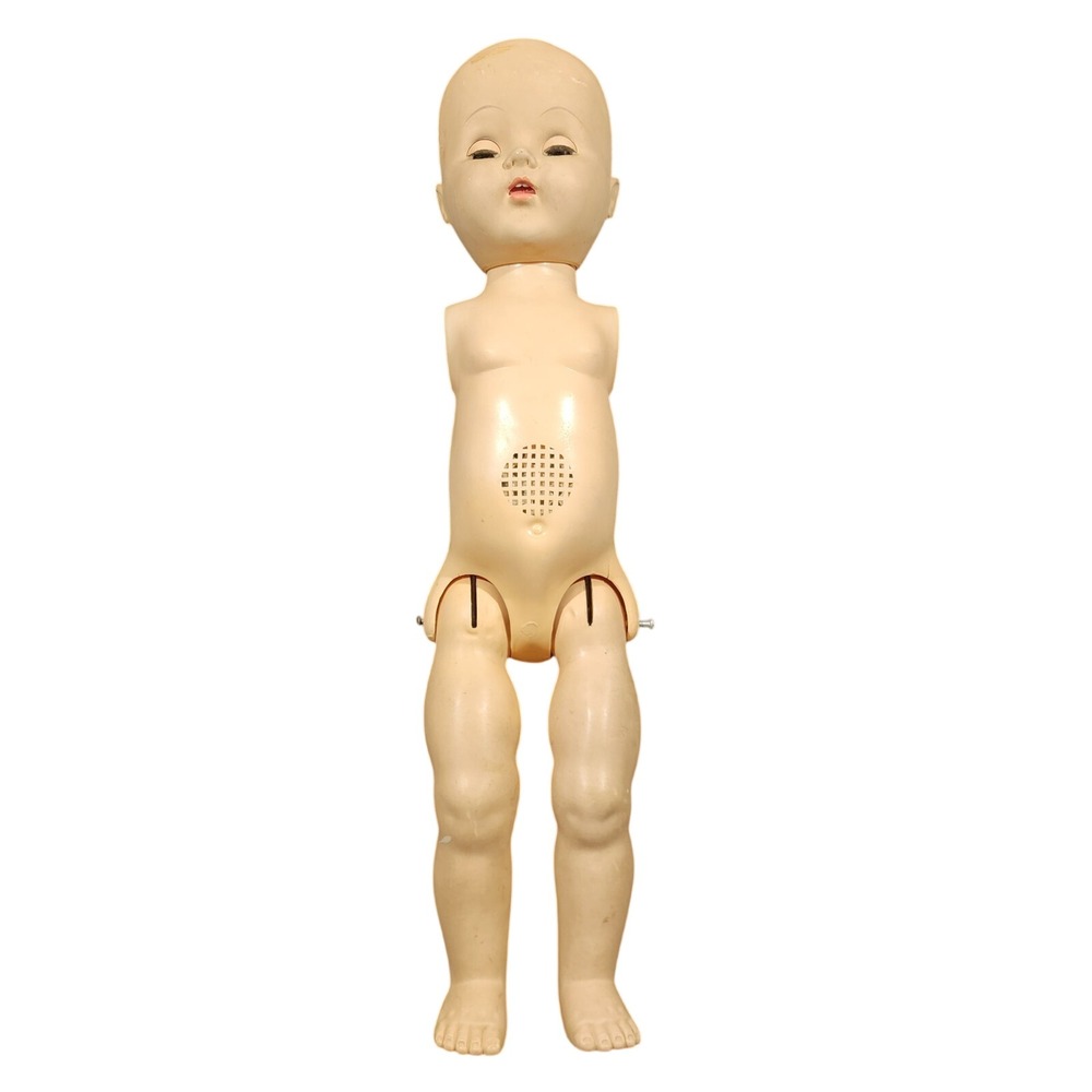 Vintage 1950s Sleep Eye Baby Doll Cry Talker 24" Unmarked Hard Plastic TLC
